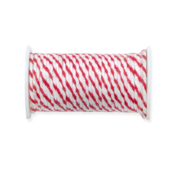 Проволока в обмотке, двухцветная, цвет красный/белый. Арт 661231