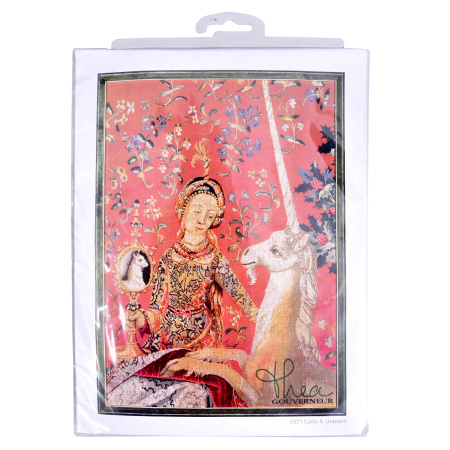 Набор для вышивания "Дама и Единорог" канва Jobelan 27 ct. Арт 2021                   