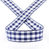 Лента с рисунком клетка SAFISA, 16(18) мм, 25 м, цвет 15, темно-синий. Арт 469-16мм-15             
