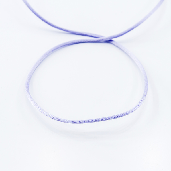 Шнур атласный мини-рулон, 2 мм, 4,5 м, цвет 08, сиреневый. Арт P00462-2мм-08           