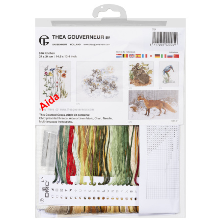 Набор для вышивания "Кухня", канва Aida 14 ct. Арт 576A