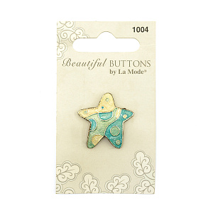 Пуговицы "Beautiful Buttons", Blue Star