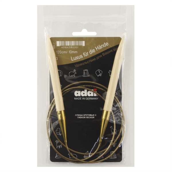 Спицы, круговые, бамбук addiNature BAMBOO №10, 120 см. Арт 555-7/10-120