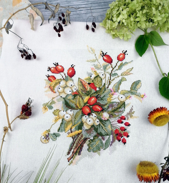Набор для вышивания "Осенние ягоды". Арт 04.009.12