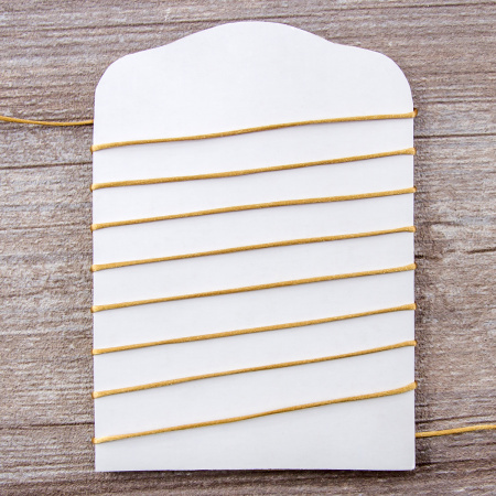 Шнур атласный мини-рулон, 1,5 мм, 4,5 м, цвет 54, золотой. Арт P00470-1,5мм-54         