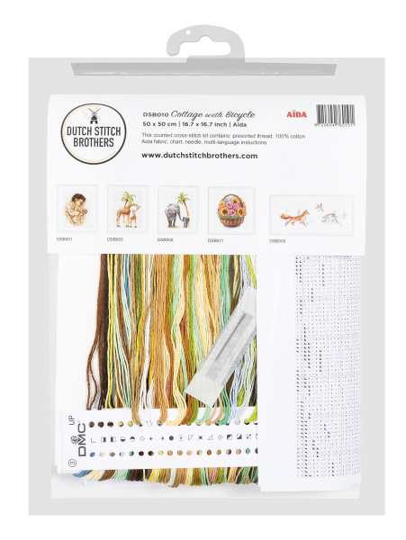 Набор для вышивания "Коттедж", канва Aida 14 ct. Арт DSB010A