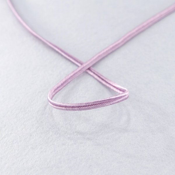 Шнур-сутаж PEGA, холодно-розовый, 3 мм. Арт 841113909A1601