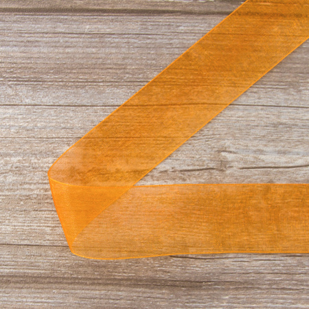 Лента органза SAFISA мини-рулон, 39 мм, 2 м, цвет 61, алый. Арт P00520-39мм-61          