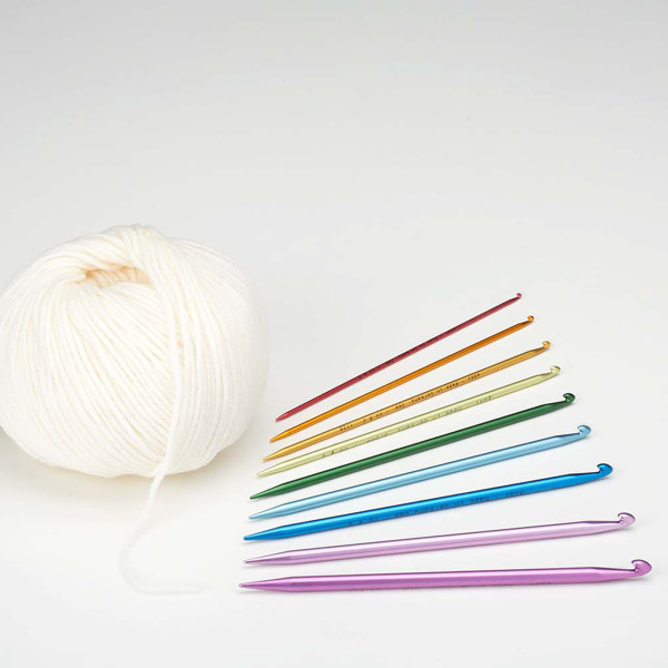 Крючок, вязальный, алюминий addiDuett №3, 15 см. Арт 230-7/3-15