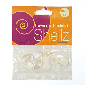 Подвеска "Shellz" Natural Tear Drop River Shell Dangles