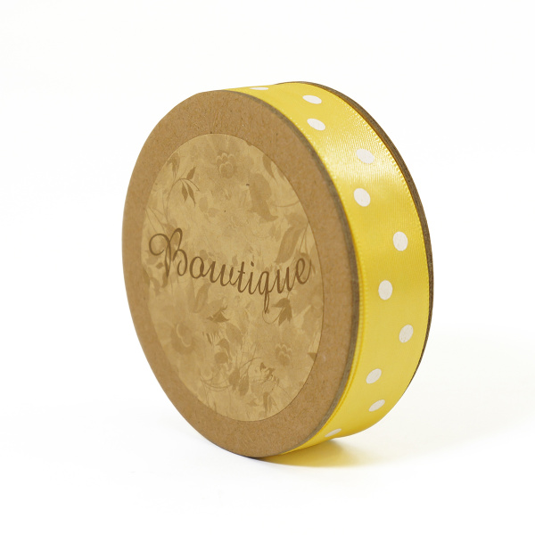 Лента атласная на картонной мини-катушке "Горошек". Арт R14115/640