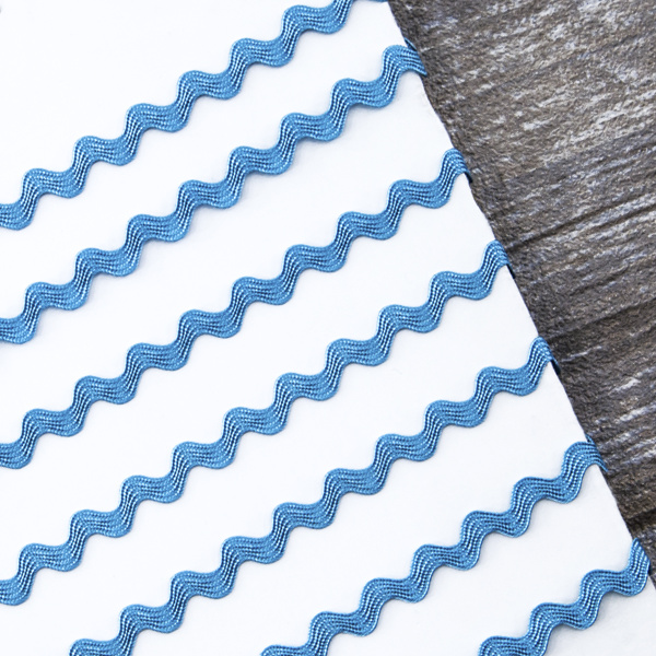 Тесьма PEGA тип вьюнчик, бирюзовый, 6,4 мм. Арт 841510421A7701