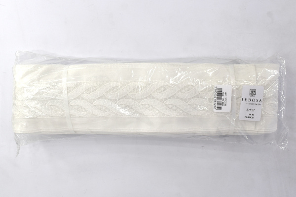 Шитье-вышивка на батисте, прошва, 80 мм, цвет белый. Арт 37137/B