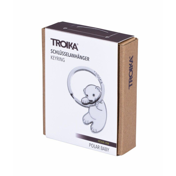 Брелок TROIKA "Маленький медвежонок". Арт KR8-03/WH