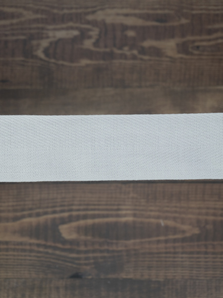 Тесьма киперная SAFISA, 40 мм, 25 м, цвет 02, белый. Арт 0270-40мм-02