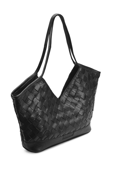 Шоппер плетеный "Dosy" Black. Арт QB-4511R1/Black