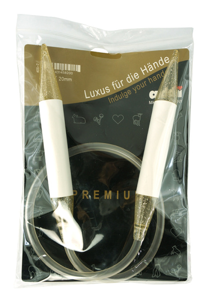 Спицы, круговые, пластик, addiChampagner №20, 80 см. Арт 405-7/20-80