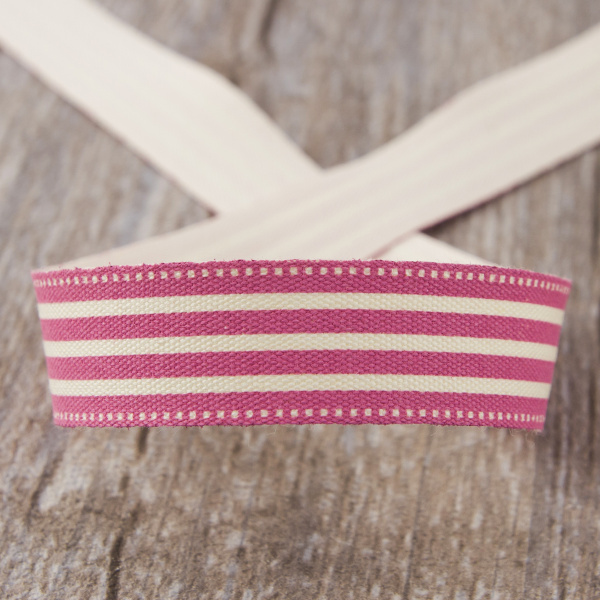 Лента хлопковая на картонной мини-катушке "Полоски". Арт VR15.900