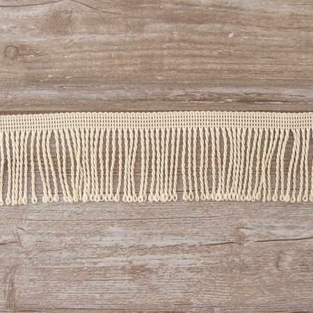 Бахрома витая, 60 мм, цвет светло-бежевый. Арт PP-60 col.712