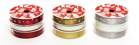 Набор новогодних лент XMAS. Арт RB.RABX101