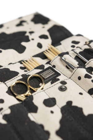 Органайзер для спиц "Canvas Oslo" Cow print. Арт QB-4720/Cow print