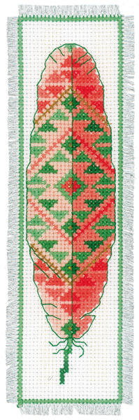 Набор для вышивания закладки "Перья" . Арт PN-0156894