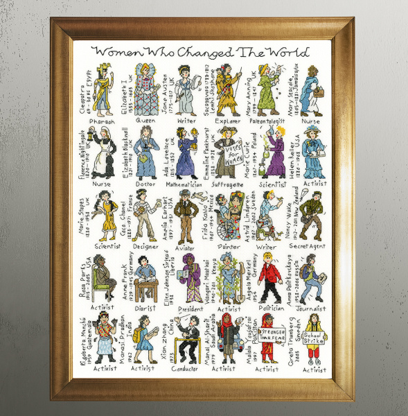 Набор для вышивания "Women Who Changed The World". Арт XPS10