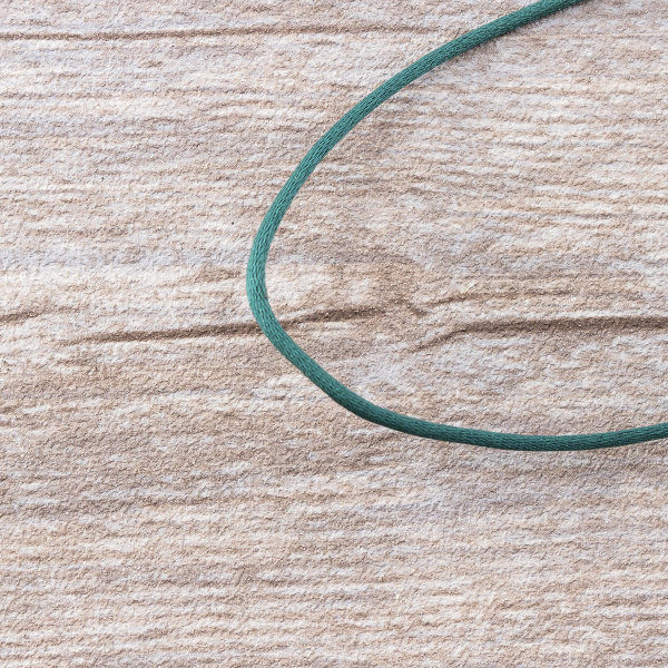 Шнур атласный SAFISA 2 мм, 25 м, цвет 43, зеленый темный. Арт 462-43                  