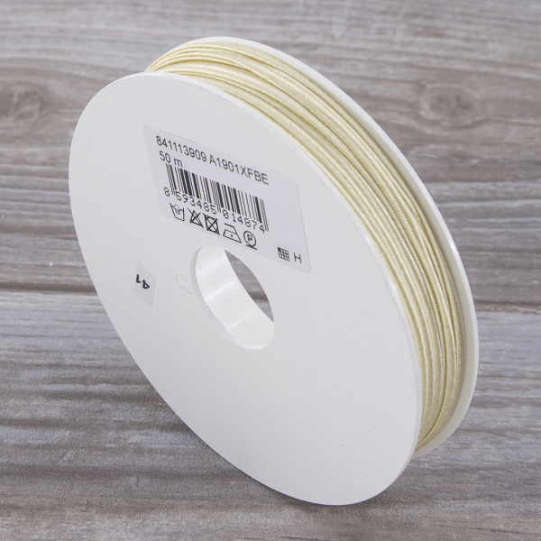 Шнур-сутаж PEGA, светло-бежевый, 3 мм. Арт 841113909A1901