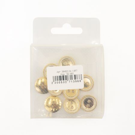 Пуговицы Sandra, размер 24, цвет 1-657. Арт 3846Z-24-1-657