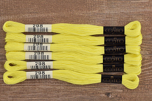 Мулине COSMO однотонный цвет  298       . Арт 25-6/298       