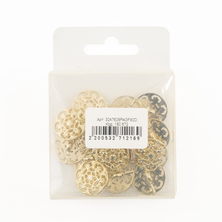 Пуговица DISBOTON, размер 28  цвет  C/ORO PAG.FRART.AA0584. Арт 3247628PAGF80D