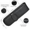 Футляр кожаный "Leather Case Classic" для двух ручек, цвет черный. Арт 90759