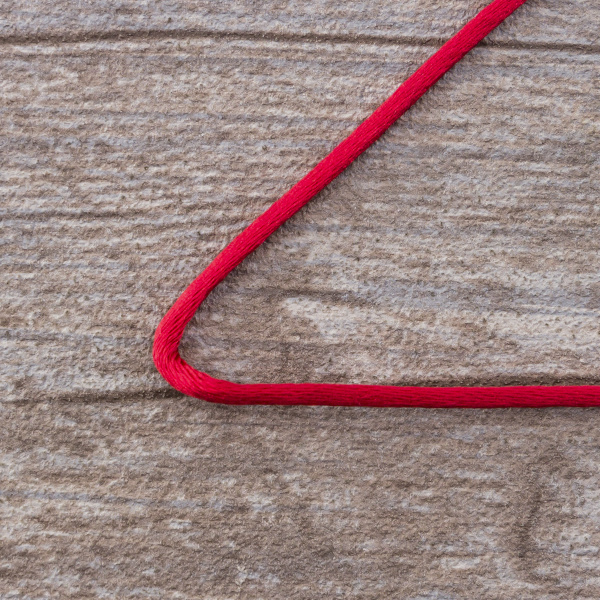 Шнур атласный SAFISA 2 мм, 25 м, цвет 14, красный. Арт 462-14                  