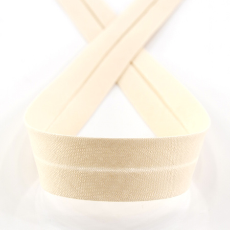 Косая бейка хлопок, 20 мм, 25 м, цвет 83, цвет чайная роза. Арт 6600-20мм-83