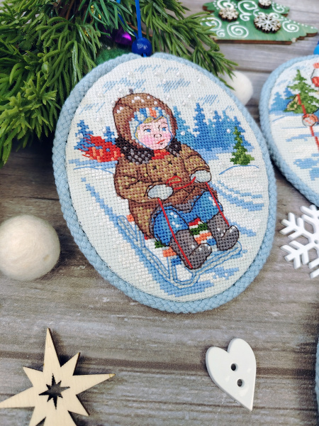 Набор для создания пинкипа  "Зимние забавы". Арт 21.002.40