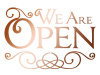 Трафарет "We  Are Open". Арт KSD254