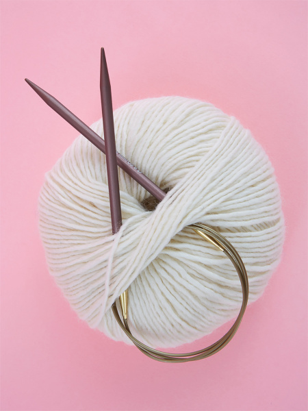 Спицы металлические круговые с удлиненным кончиком addiMystic Lace, №3,25, 100 см. Арт 706-2/3.25-100