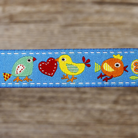 Лента жаккард SAFISA, 15 мм, 15 м, цвет 02. Арт 9184-15мм-02