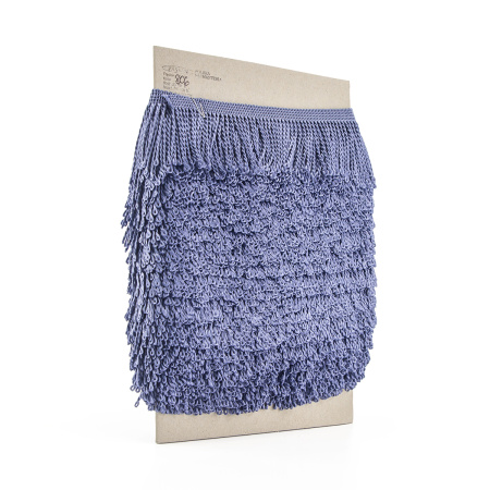 Бахрома витая, 60 мм, цвет серо-голубой. Арт PP-60 col.806