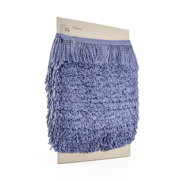 Бахрома витая, 60 мм, цвет серо-голубой. Арт PP-60 col.806