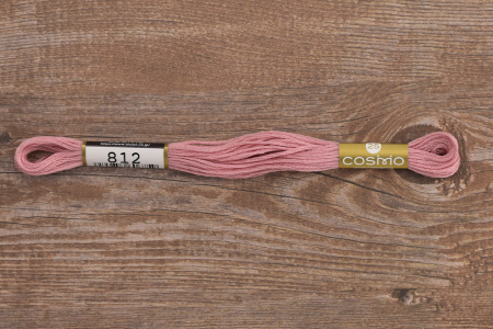 Мулине COSMO однотонный цвет  812       . Арт 25-6/812       
