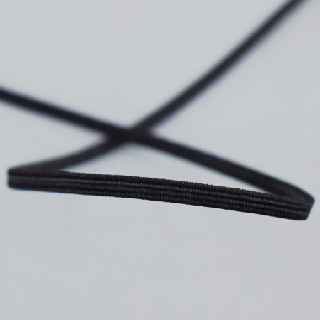 Резинка продежка, 2,6 мм, цвет черный. Арт 851113004P7001          