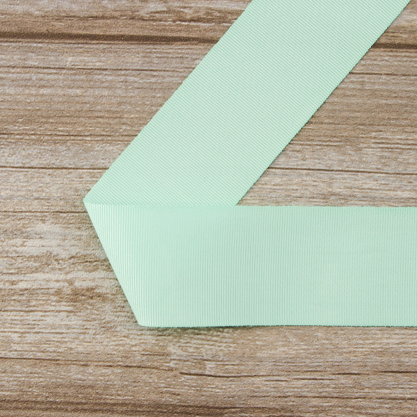 Лента репсовая SAFISA, 50 мм, 25 м, цвет 53 ментоловый. Арт 350-50мм-53