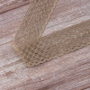 Мерсеризованное хлопковое кружево, 50 мм, цвет темно-бежевый. Арт 2040/5T