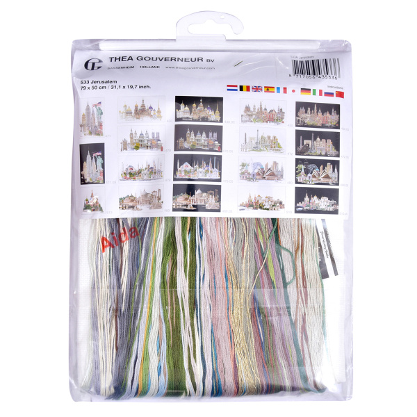 Набор для вышивания "Иерусалим", канва аида 18 ct. Арт 533A