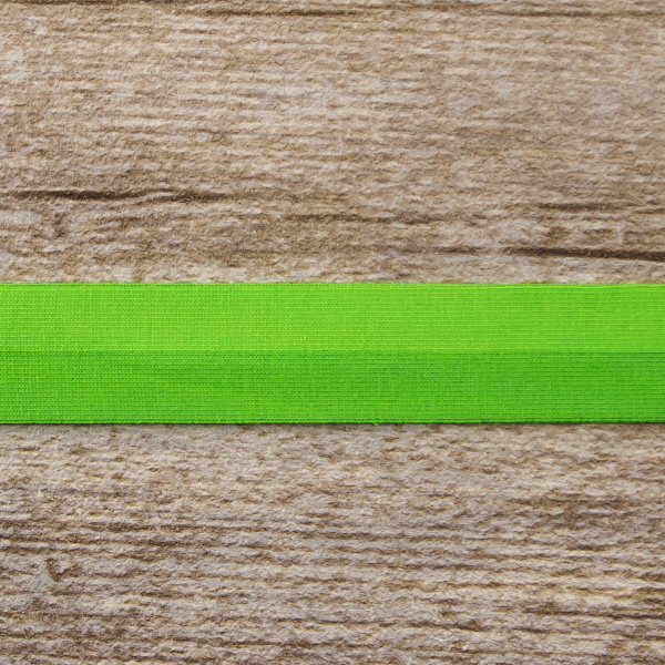 Косая бейка хлопок, 20 мм, 20 м, цвет 62, майская зелень. Арт 6598-20мм-62