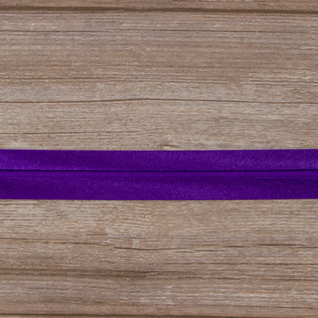 Косая бейка атласная 30 мм, 25 м, цвет 39, фиолетовый. Арт 6260-30мм-39            