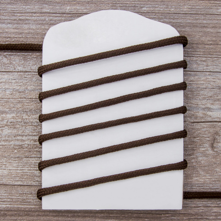 Шнур плетеный SPIRAL ( SAFISA), 4 мм, 25 м, цвет коричневый темный. Арт 25281-4-17