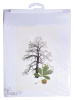 Набор для вышивания "Каштановое дерево", канва лён  32 ct. Арт 830